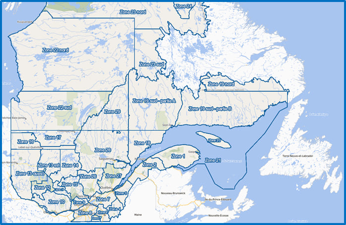 Zones d'ensemencement